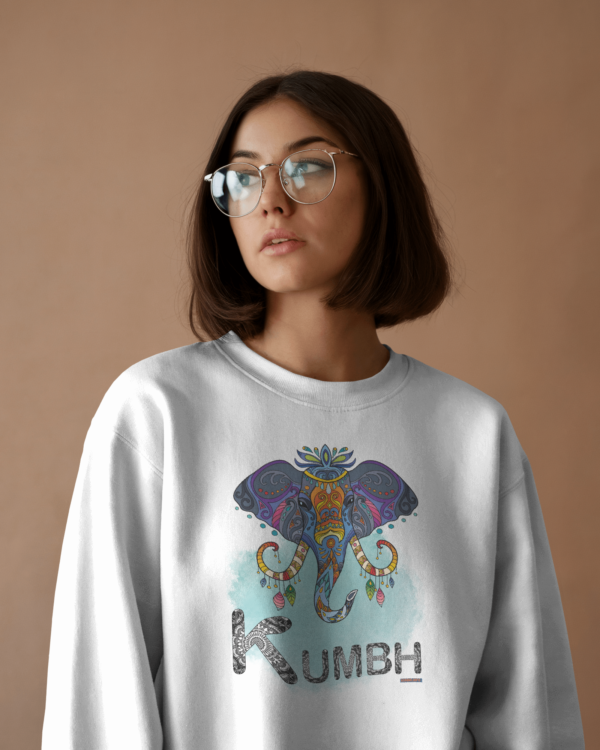 Kumbh Aura Oversized Sweatshirt – Unisex Style - Image 2