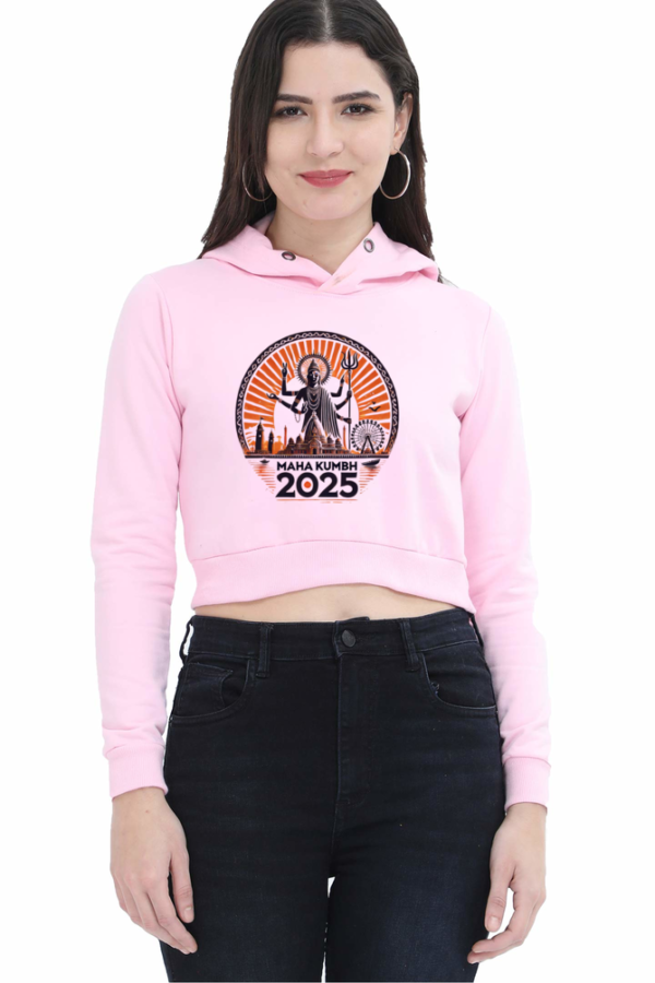 Kumbh Aura Female Crop Hoodie