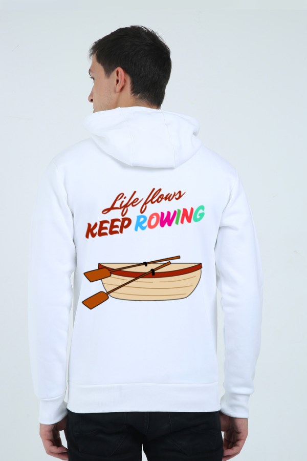 Keep Rowing Zipped Hoodie – Unisex Comfort